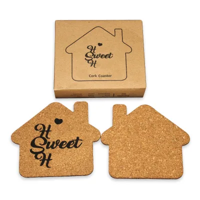 Circle 10cm High Quality Personalized Printed Cork Coasters Round Sublimation Cork Mat & Pads
