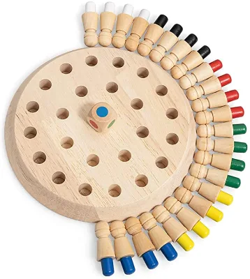 Tailai Memory Match Stick Wooden Memory Matchstick Chess Game Educational Family Party Casual Gifts Match Cognitive Toy