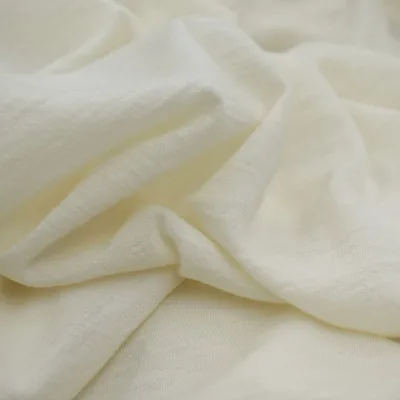 Knitted Jersey Merino Wool High Quality Organic Natural White Single 100% Jersey Fabric for Knit Custom