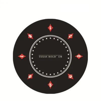 Custom Texas Hold'em Table Mat Tablecloth Casino Gambling Playing Mat Suitable for Entertainment
