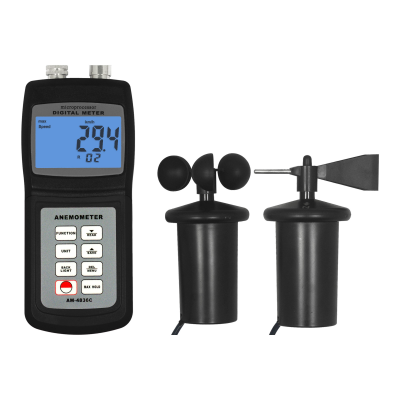 LANDTEK Digital Marine Anemometer 3 Cup Wind Speed Meter Device AM4836C