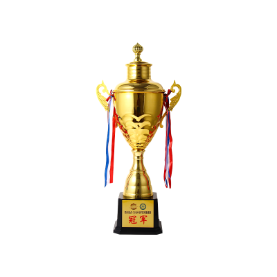 2025 Popular Style High Top Cap Soccer Cup Metal Trophy Kids Sport Competition Winner Awards World Sport Cup Trophy Football