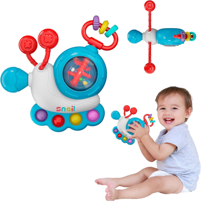 Toddler Montessori Sensory Pulling Toys Cute Snail Pull String Baby Infant Toys
