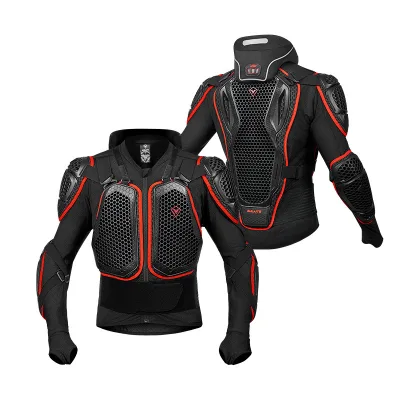 Breathable Mesh Motorcycle Jacket Safety Armor Lightweight Protection Jacket with Neck Brace Riding Gear for Men