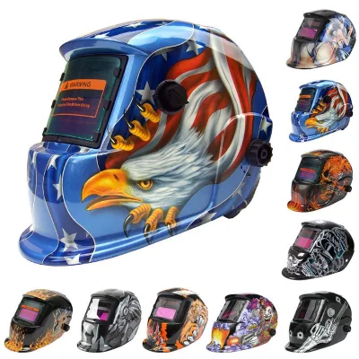 Deshi Mixed Color High Quality Automatic Dimming Welding Helmet