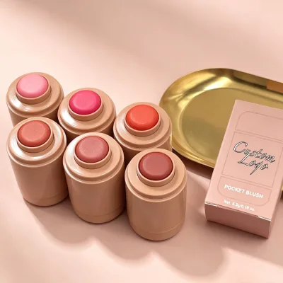 Velvet Touch Cream Blush Stick Blush Tint Cheek Blush Cosmetic Sweatproof Private Label Bulk Wholesale Cream Blush Stick