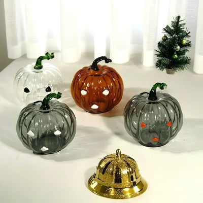 Halloween Pumpkin High Borosilicate Milk Mug Cute Creative Personalized Modern Minimalist Stemless Lidless Beverage Cup