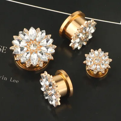 2024 New Ear Piercing Accessories for European and American Bodies Double Horn Ear Expansion Wish Ear Expander