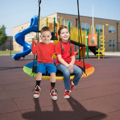 Zoshine Customizable Outdoor Round Tree Swing for Children Heavy Duty Safe Durable Easy Install for Backyard Multi-color