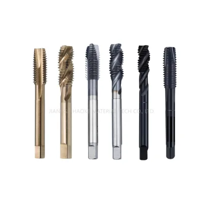 Customized High Performance Fully Ground Black Nitrided/Cobalt/TiAIN Coated HSS Co Machine Taps