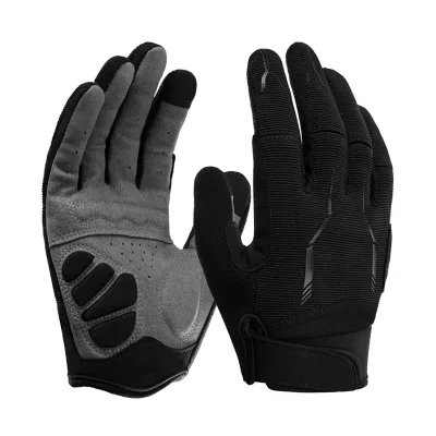 HBG1636 Outdoor Full Finger Riding Glove Touch Screen Anti slip Mountain Road Bike Gloves Bicycle Gloves Customized