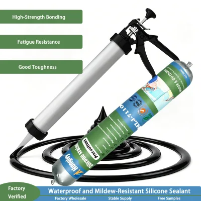 Industrial Grade Acetoxy Silicone Sealant - High Modulus RTV Silicone Adhesive for Professional