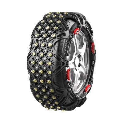 Rubber Black Stud Tire Snow Chains for Cars and Off-road Vehicles for Winter Anti-skid Use