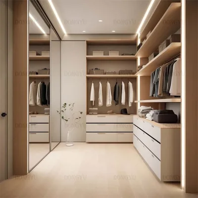 Free Customized Home Furniture Wardrobe Durable Modern Wooden Bedroom Cabinet High End Bedroom Wardrobe