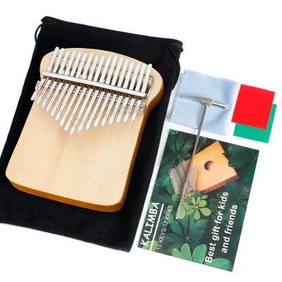 Hot Selling Kalimba Toast Bread Hand Pinger Piano Cheap 17 Keys Kalimba Thumb Piano