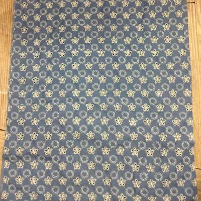 Hot Selling Embroidered Polyester Cotton Perforated Hollow Denim Printing Fabric Stock Lot Custom Printed