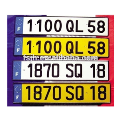 Wholesale Number Plate France European Car License Plate High Quality