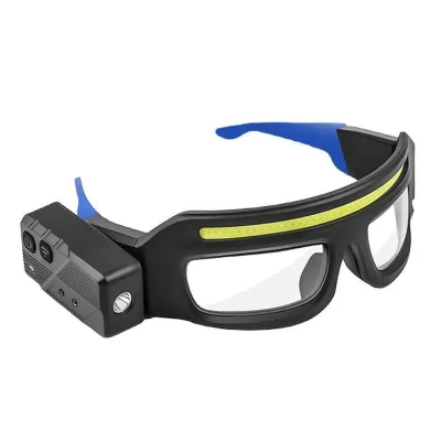 Headlamp with Glasses USB Rechargeable Super Bright Headlight COB+XTP  LED with Motion Sensor for Camping Accessories Gear