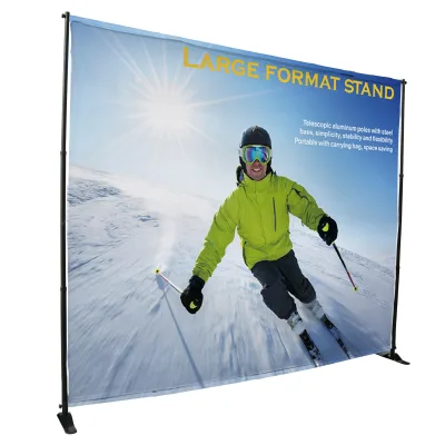 8*8 8*10 Heavy Duty Adjustable Portable Backdrop Step and Repeat Banner Stand Retractable Banner Large Format Banner Stand