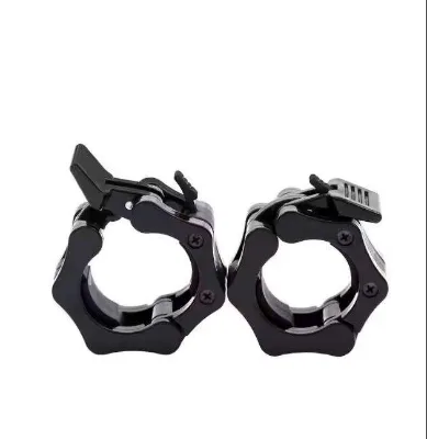 Fitness Weightlifting Barbell Spring Clamps Collar Lock 50mm Plastic Barbell bar Collar Clamp