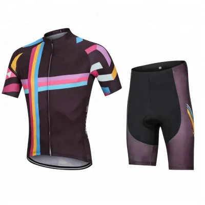 OEM Custom No MOQ Manufacturer Polyester Quick Dry Fitness Sublimated Cycling Wear Bicycle Clothing Bike Shorts Cycling Jerseys