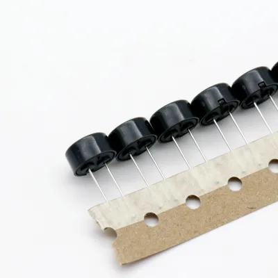 FSR-1207TP 12.6MM*H7MM 12V Passive Piezo Buzzer OEM Low Consumption 5MM Foot Spacing With 17MM Long Pins Heat Resistance Buzzers