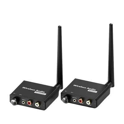 Bigway 2.4G Digital Wireless Wi-Fi Music Adapter 50M Plastic Transmitter & Receiver Kit 3.5mm R/L AUX for TV/DVD/PC Private Mold