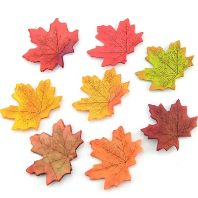 2022 New Home Decoration Artificial Multicolor Maple Leaves Artificial Leaves