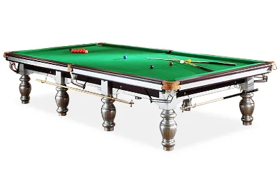 Factory Direct Cheap Price International Standard Size 12ft 100% Natural Slate Solid Wood Branded Snooker Table Brassed Black