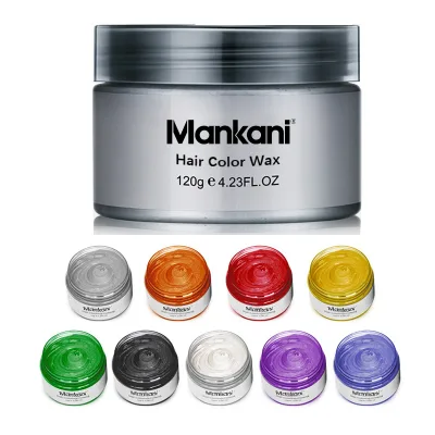 Private Label Hair Styling Gel for Strong Hold No Flake Temporary Hair Dyeing Pomade  Hair Color Wax