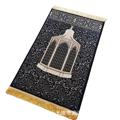 Wholesale Muslim Mecca Hajj Thickened Printed Middle Eastern-style Pilgrimage Carpet Floor Mat Prayer Mat