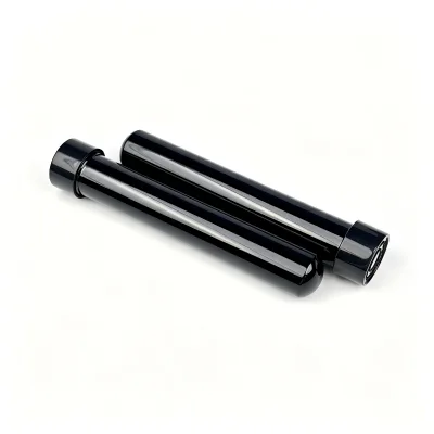 Wholesale Black Anodized  Child Resistant Screw Lid Metal Cigar Packaging Tube Custom Size & Logo Available Aluminum Cigar Tube