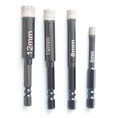 6mm/8mm/10mm/12mm High Quality Dry Diamond Core Drill Bit Set for Marble Tile