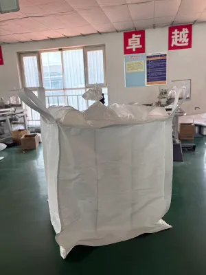 Q-Baffle FIBC Jumbo Bag 1000kg 1 Ton Heavy Duty Square Shape Bulk Bag for Chemical Powder Grain Construction Industrial