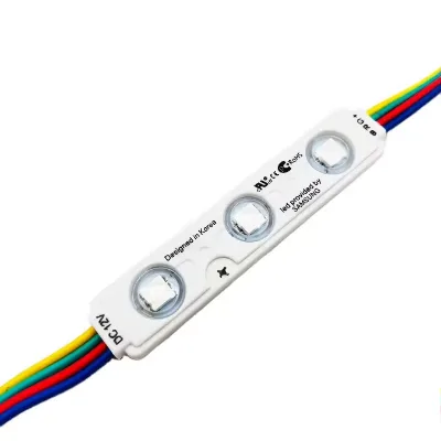 5050 Full-Color External Control Injection Molding Module Led Light Patch Fantasy Color Module 5050 Three-Light Rgb Color Module