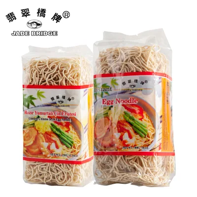 400g Chinese Paper Box Food Grade Instant Egg Noodles with 12 Months Shelf Life