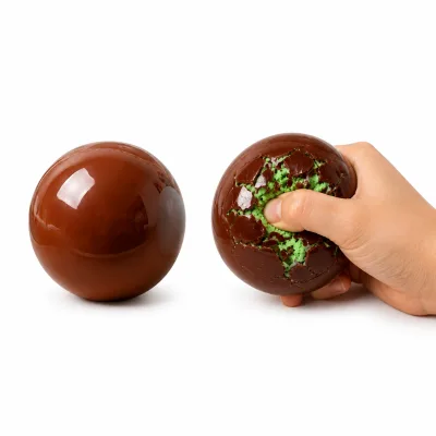 BSBH Top-ranking Suppliers TPR Chocolate Ball Crunchy Crackle Stress Relief Ball Sensory Fidget Toys for Kids Adults
