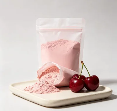 High Quality Natural Spray Dried Cherry Fruit Powder Water Soluble Food Grade Cherry Juice Powder for Beverage Baking