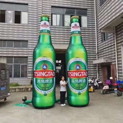 3m Advertising Custom Inflatable Champagne Bottle Advertising Inflatable Wine Bottle LED Inflatable Beer Bottle