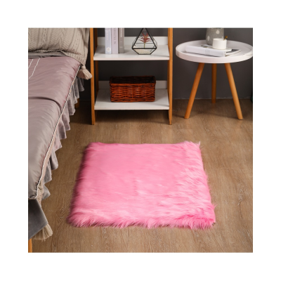 Pink Area Rug for Girls Bedroom Shaggy Throw Rug White Fluffy Shaggy Rug
