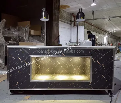 Support Customization of High-end Star Hotel Modern Buffet Table Wedding Party Hotel Table Buffet Station