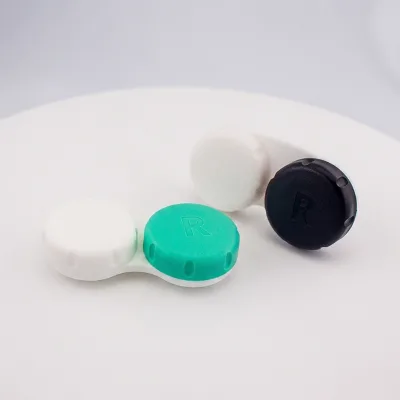 Best Travel Use Wholesale Colorful Beautiful Contact Lens Case Diablo Style Mini Bow Contact Lens Case Plastic Glasses Case