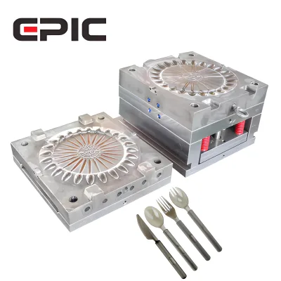 Disposable Spoon Mould Tableware Plastic Injection Mould High Quality Steel Spoon Mould Maker 1 Million Shots