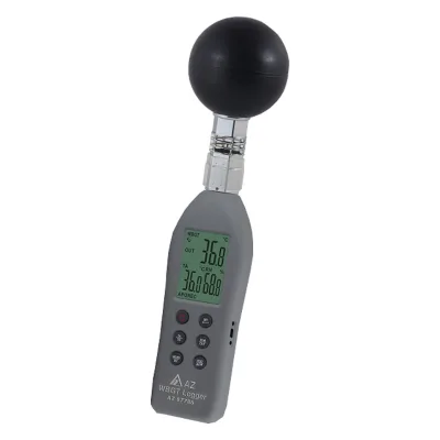 AZ87786 Handheld WBGT (Wet Bulb Globe Temperature) Data Logger Thermal Imager Recorder with Accuracy 0.6