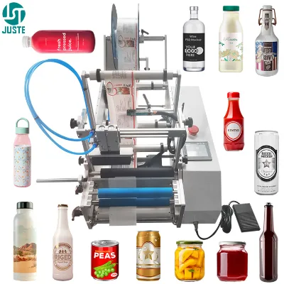 Dongguan Label Applicator Auto 7 Inch Field Labeling Machine for High Volume Plastic Lotion Coffee Yogurt Oval Bottle Paper Cup