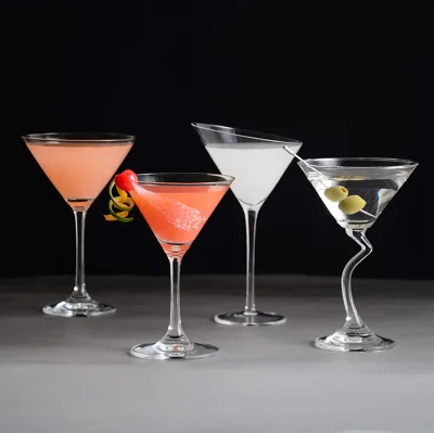 Luxury Barware Drinking 4oz 6oz 8oz 10oz Manhattan Margarita Martini Big Cocktail Glass Vintage for Italy Suntory Hibiki