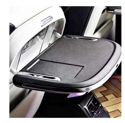 2024 Best Luxury Car Seat Back Seat Table Wireless Charging Business Car Dining Table Board Tray Kits  Interior Accessories