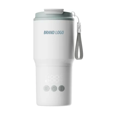 Oem Odm 330ml 316L Stainless Steel Fast Heat White Portable Milk Warmer for Travel