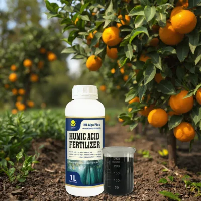 Organic Humic Acid + Seaweed Extract Liquid Fertilizer - OMRI Listed for Sustainable Agriculture