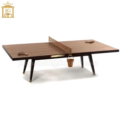 2024 Modern Custom Walnut & Plywood Indoor Sport Table Tennis Table with Eco-Friendly Durable Design Tournament Quality Legs